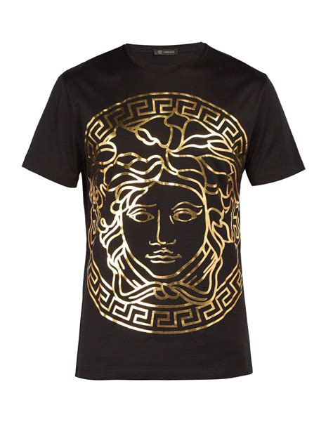 versace collection studded collar shirt|Versace collection t shirt medusa.